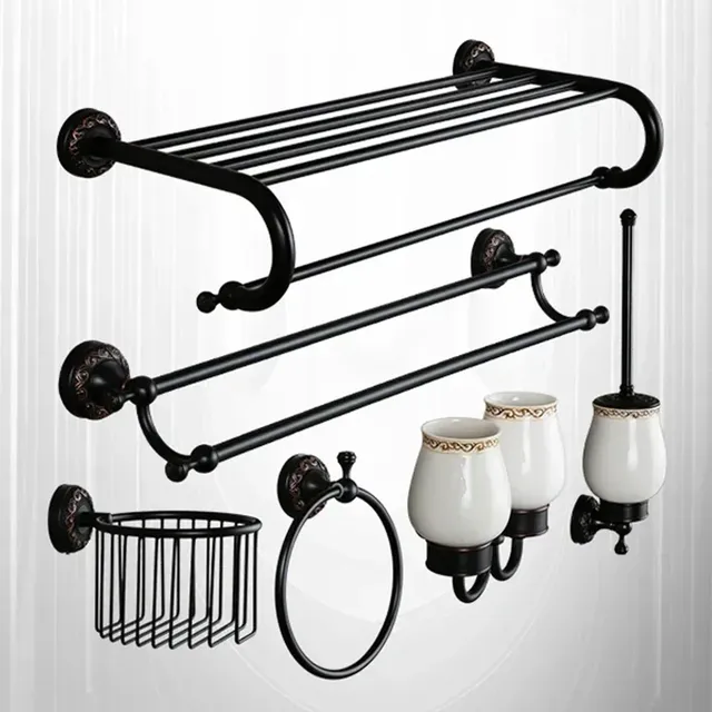 Accessoires de salle de bains en Bronze noir – vue 2