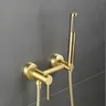 Robinet de douche de salle de bains en or Rose