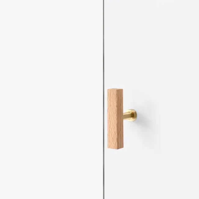Poignées d'armoire en bois de noyer haut de gamme – vue 4