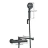 Robinet douche thermostatique mural noir mat inoxydable… – vue 7