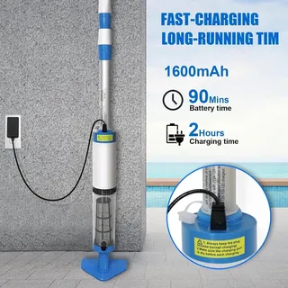 Aspirateur piscine rechargeable sansfil polyvalent troisenun portatif…