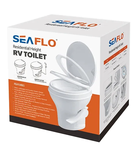 Toilette marine portable compacte manuelle siège… – vue 6
