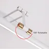 Applique Murale LED Articulée Tubulaire Noir Mat Doré… – vue 2