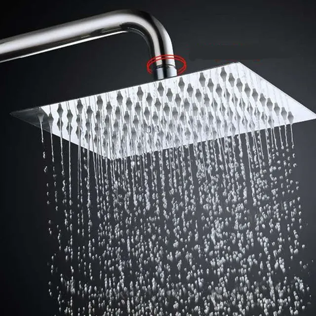 Pommeau douche acier inoxydable ultra mince extra plat… – vue 2