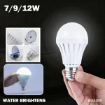 Ampoules d&rsquo;urgence intelligentes 7/9/12W, rechargeables, E27, projecteurs portables, lanterne de Camping, pour salon, salle de bains