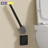 Brosse WC murale silicone tête plate brins souples… – vue 1