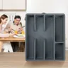 Organisateur tiroir cuisine silicone souple gris mat… – vue 5