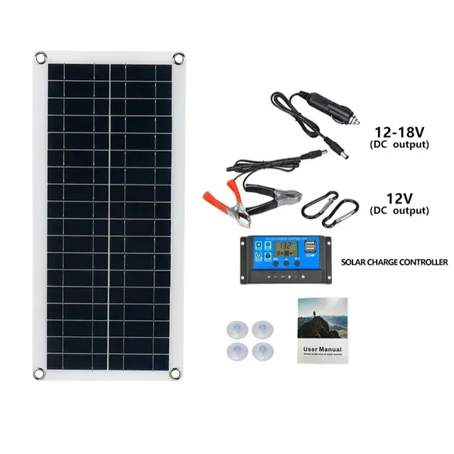 1000W panneau solaire 12V cellule solaire 100A… – vue 2