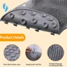 Tapis brosse douche silicone souple gris picots fins… – vue 2