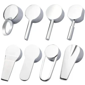 Poignée de robinet chromée utile 35mm/40mm, robinets chauds et froids, poignée de commutateur, poignée de levier en métal de remplacement, cuisine salle de bains Poignée de robinet chromée utile 35mm/40mm, robinets chauds et froids, poignée de commutateur, poignée de levier en métal de remplacement, cuisine salle de bains