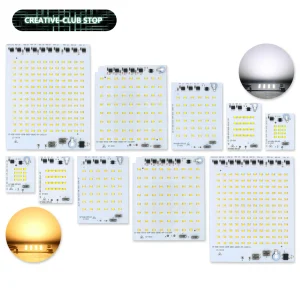 Puces de lampe LED très brillantes, ampoule SMD 220V 2835, entrée de lumière LED IC intelligente 10W 20W 30W 50W 100W pour projecteur extérieur, lumière de jardin Puces de lampe LED très brillantes, ampoule SMD 220V 2835, entrée de lumière LED IC intelligente 10W 20W 30W 50W 100W pour projecteur extérieur, lumière de jardin