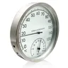 Thermomètre hygromètre analogique mural inoxydable 127mm… – vue 3