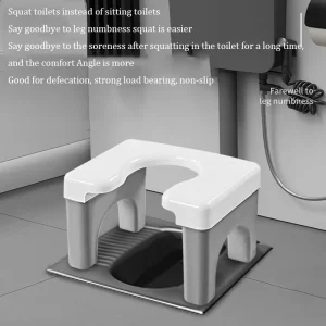 Tabouret de Toilette Accroché, Chaise Antidérapante, Mobile, Portable, Panneau d&rsquo;Annulation, Facile à Laver, Pot Domestique, Chaises, Fournitures de Meubles