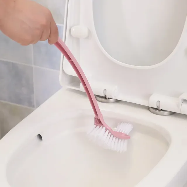 Brosse toilette porte socle fermé plastique rose menthe… – vue 6