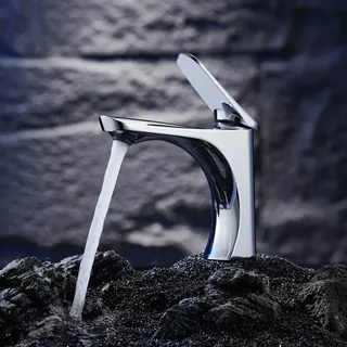 Mitigeur lavabo monocommande cascade bec ouvert arche monolevier…