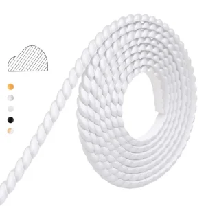 Plinthe murale auto-adhésive à peindre, décoration DIY, garniture de moulage à peler et à coller, bande de panneaux en PVC de 5m pour la maison