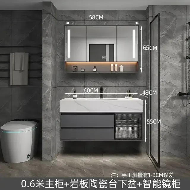 Vanité de salle de bain armoire de salle de bain moderne… – vue 5