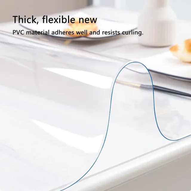 Protecteur de table transparent en PVC – vue 5