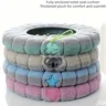 1/2/4 pièces de siège de toilette lavable double couleur… – vue 1