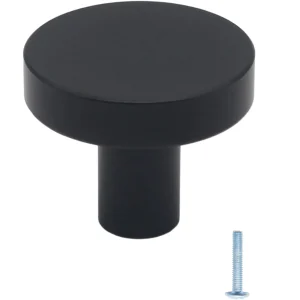 Bouton d’armoire 5/8/16/30/50 pièces, bouton de coiffeuse solide, bouton de tiroir, bouton d’armoire de cuisine, bouton rond monotrou noir mat pour armoires et tiroirs Bouton d’armoire 5/8/16/30/50 pièces, bouton de coiffeuse solide, bouton de tiroir, bouton d’armoire de cuisine, bouton rond monotrou noir mat pour armoires et tiroirs