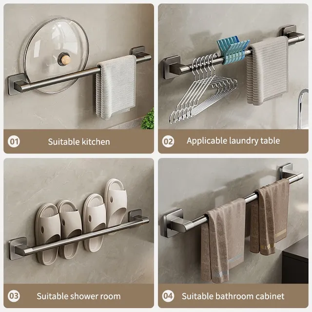Porte-serviettes auto-adhésif salle de bain… – vue 3