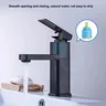 Robinet de lavabo carré à double usage chaud et froid en… – vue 5