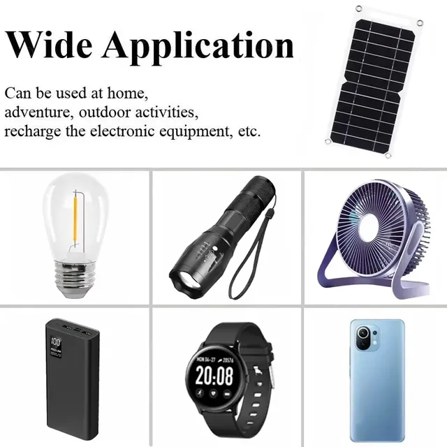 30W panneau solaire Portable 5V USB étanche en plein air… – vue 2