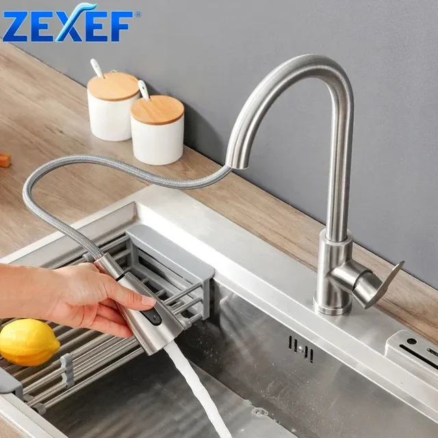 ZEXEF robinet articulé mélangeur d'évier de cuisine…