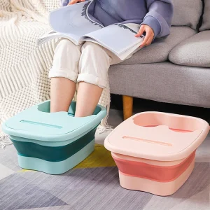 Bain de pieds pliable, seau de Massage, seau de trempage, bassin pliant, seau de bain de pieds, Sauna domestique, baignoire de pédicure