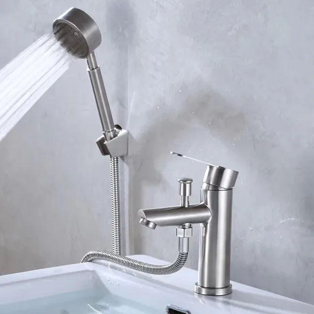 Robinet de lavabo de salle de bains en acier inoxydable – vue 3