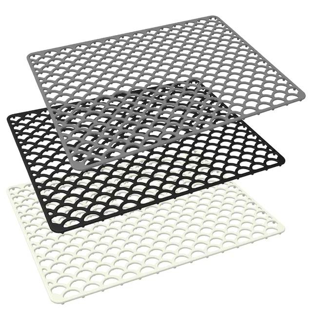 Tapis d'évier antidérapant en Silicone