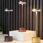 Lampe de Table à interrupteur tactile, Rechargeable, sans fil, pour bureau, Restaurant, Bar, éclairage d&rsquo;ambiance, veilleuse LED décorative de chevet