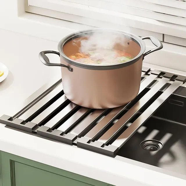 Égouttoir d'évier de cuisine en acier inoxydable 304 – vue 5