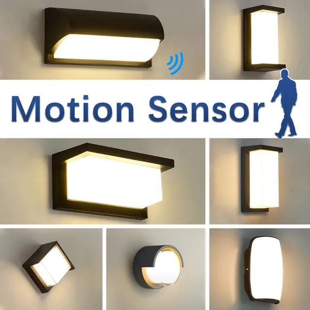 Capteur de mouvement mur LED lumière AC85-265V ABS…