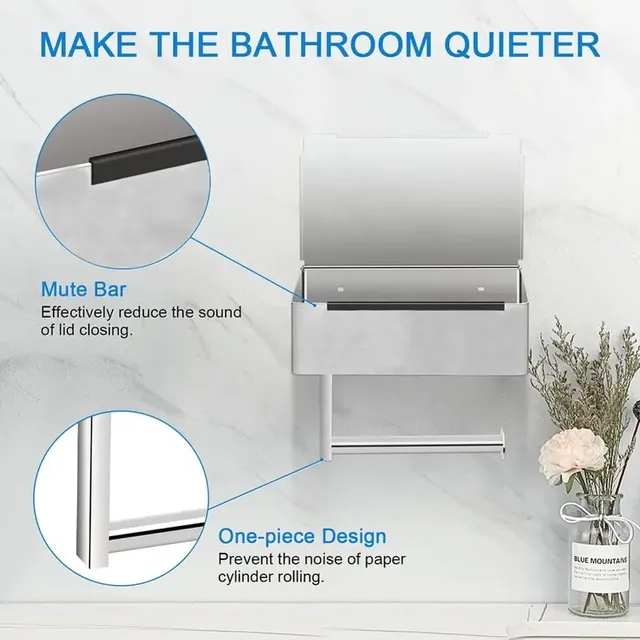 Porte-papier hygiénique avec étagère – vue 6