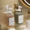Porte-bouteille de Gel douche de luxe léger, porte-bouteille de shampoing réglable, distributeur de savon pour les mains, crochet mural, poinçonnage gratuit