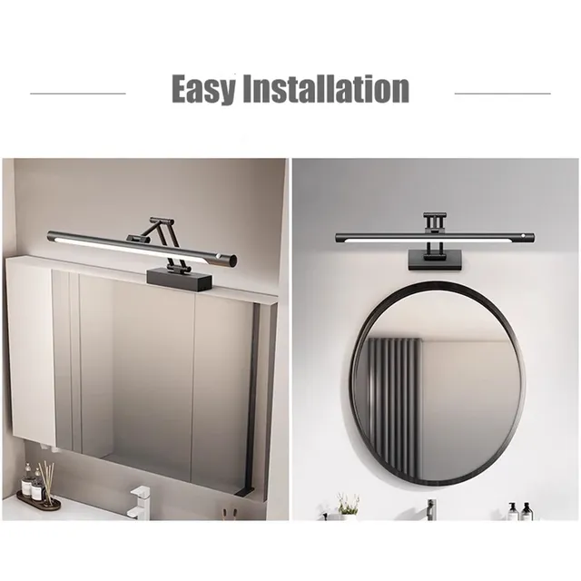 Led salle de bain miroir avant lampe Pir détection de… – vue 6