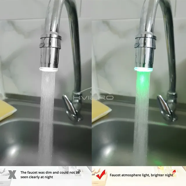 1/2/4/8X 7 couleurs robinet d'eau Streamer lampe… – vue 5