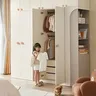 Poignée bouton bois massif clair poncé naturel arrondi… – vue 4