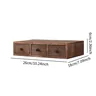Organisateur bureau tiroir bois rustique massif compact… – vue 6