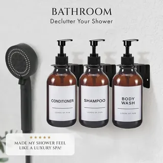 Distributeur de savon avec étiquettes