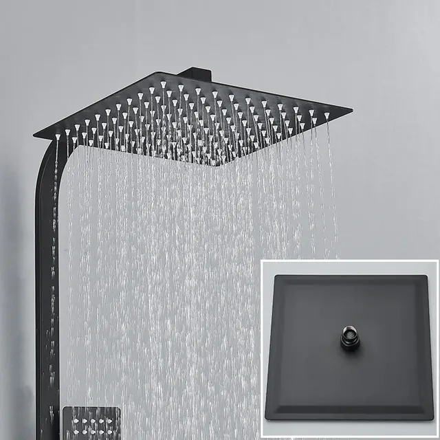 Pommeau de douche pluie mural – vue 3