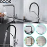 Robinet de cuisine filtré noir – vue 3