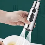 Pulvérisateur universel pour robinet de cuisine, 3 modes de débit d&rsquo;eau, bulles et lames 720 ° Connecteur G1/2 universel pivotant pour eau chaude et froide