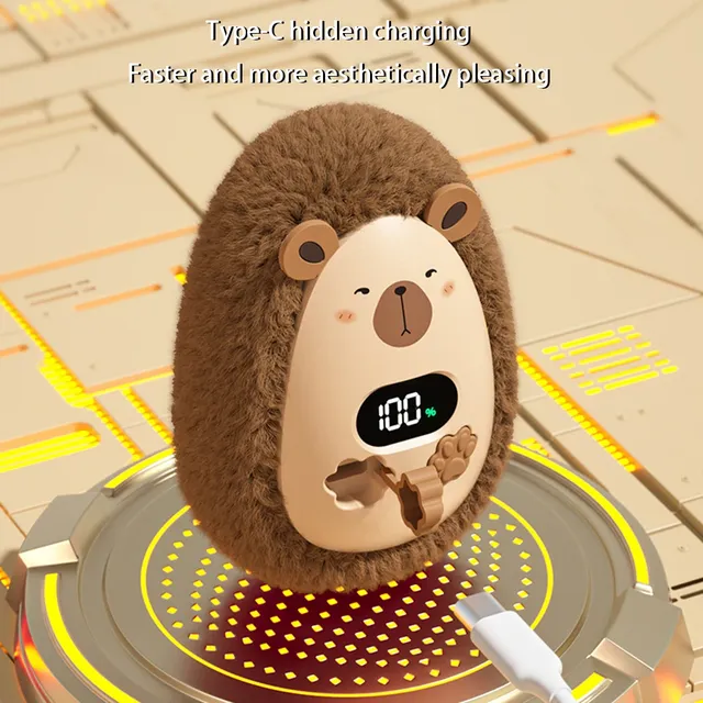 Chauffe mains électrique peluche affichage numérique… – vue 6