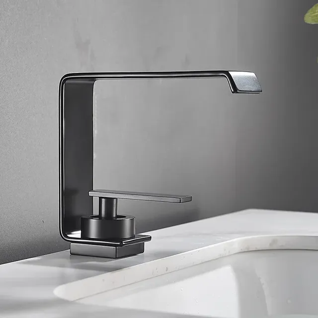 Mitigeur lavabo monocommande chromé contemporain… – vue 5