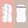 Coussin de poussette doux pour bébé, confortable, imprimé de dessin animé, tapis de siège de voiture, chaise de salle à manger respirante, coussin en coton