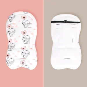 Coussin de poussette doux pour bébé, confortable, imprimé de dessin animé, tapis de siège de voiture, chaise de salle à manger respirante, coussin en coton Coussin de poussette doux pour bébé, confortable, imprimé de dessin animé, tapis de siège de voiture, chaise de salle à manger respirante, coussin en coton