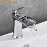 Robinet de salle de bains chromé cascade lavabo – vue 5