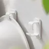 Crochets adhésifs muraux salle bain plastique blanc… – vue 6